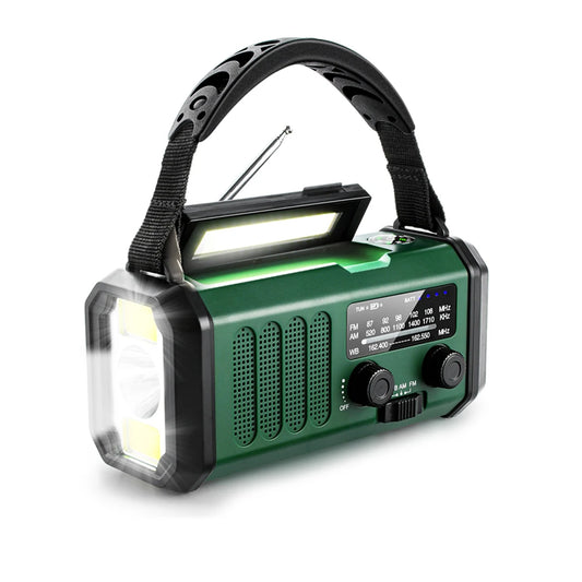 Woopker Radio E30 10000mAh FM Noodradio Zonnepaneel Handcrank Generator