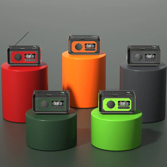 12000mAh AM/FM/NOAA Weerradio met 2 Zonnepanelen